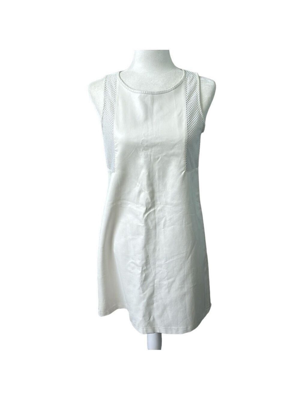 Wythe NY Faux Leather Shift Dress Size Medium
